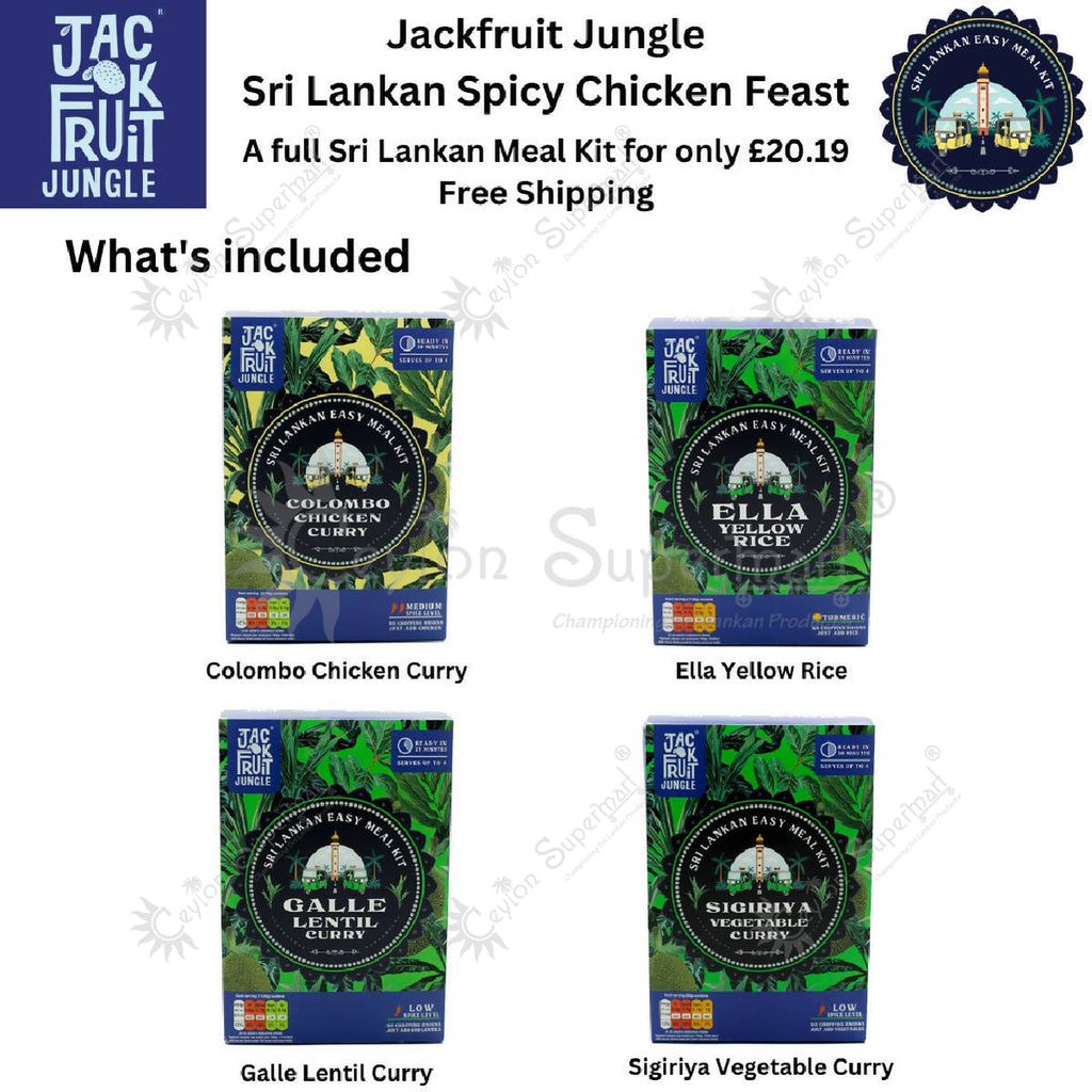 Jackfruit Jungle Sri Lankan Spicy Chicken Feast Easy Meal Kit