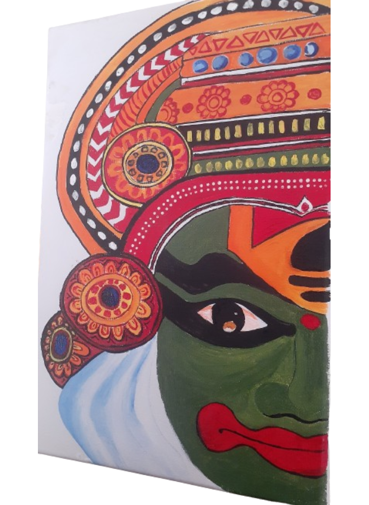 SV Eco Products Wall Art Indian Kathakali Dancer