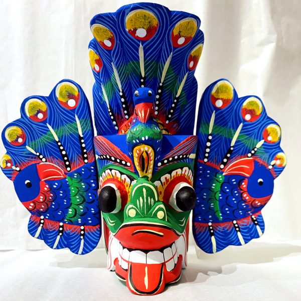 Kaduru Wooden Mask- (Mayura Raksha)