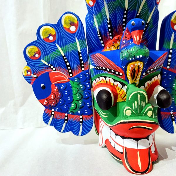 Kaduru Wooden Mask- (Mayura Raksha)