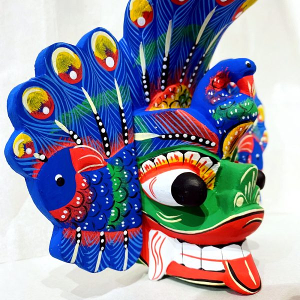 Kaduru Wooden Mask- (Mayura Raksha)