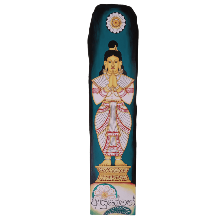 Traditional Aryoubowan Art on Wood Panel – Women