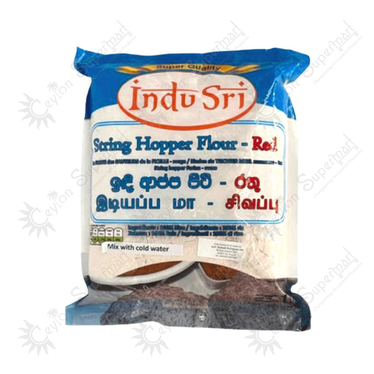 Buy Indu Sri String Hopper Red Rice Flour Mix 1 Kg From Ceylon Supermart In The Uk